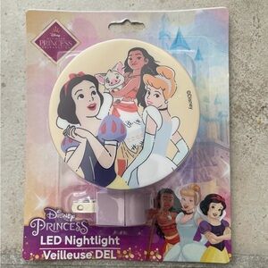 Disney Princess LED Nightlight - Pastel Yellow, Pink, Blue